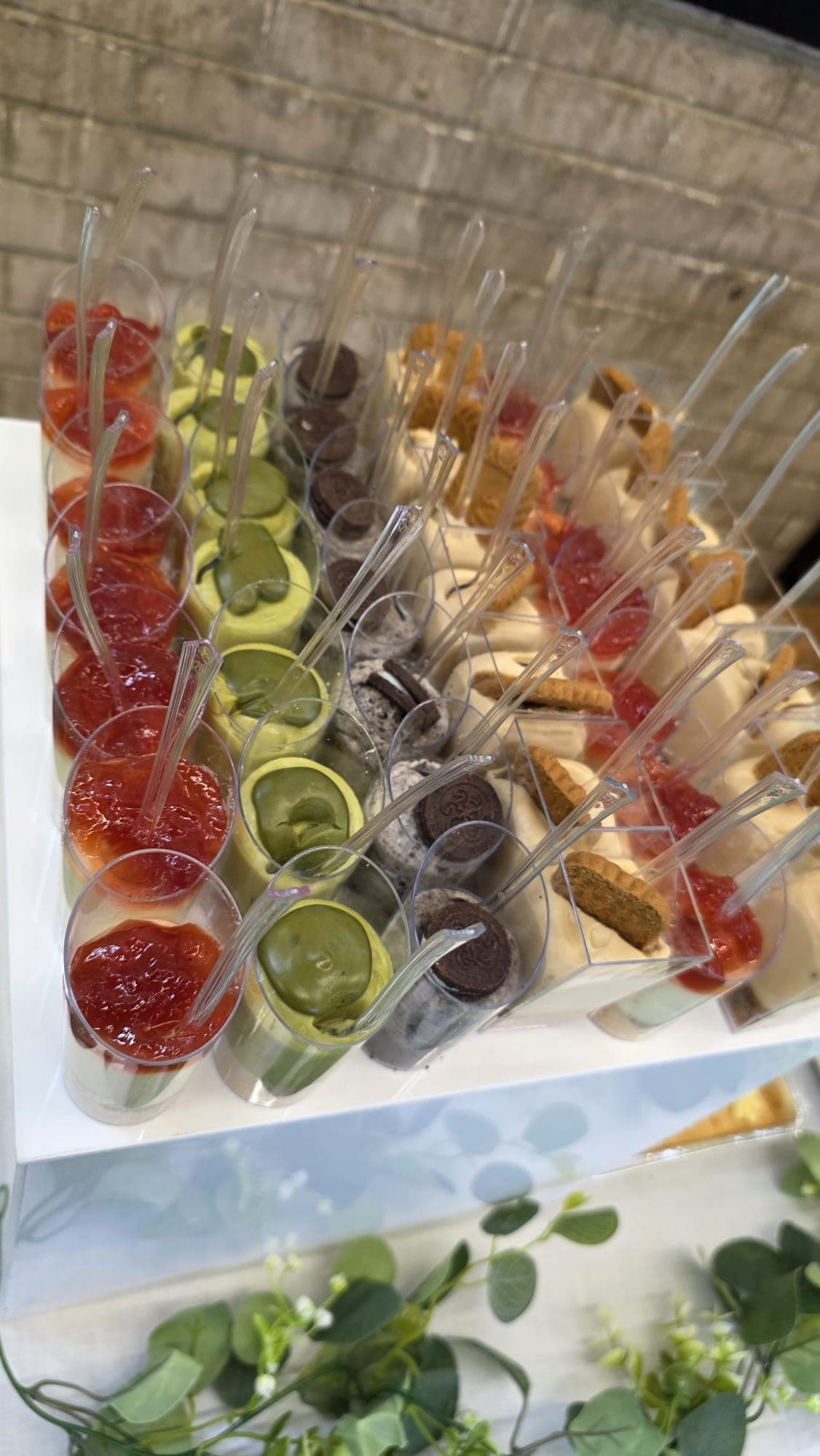 Dessert cups ready for our Eid celebration