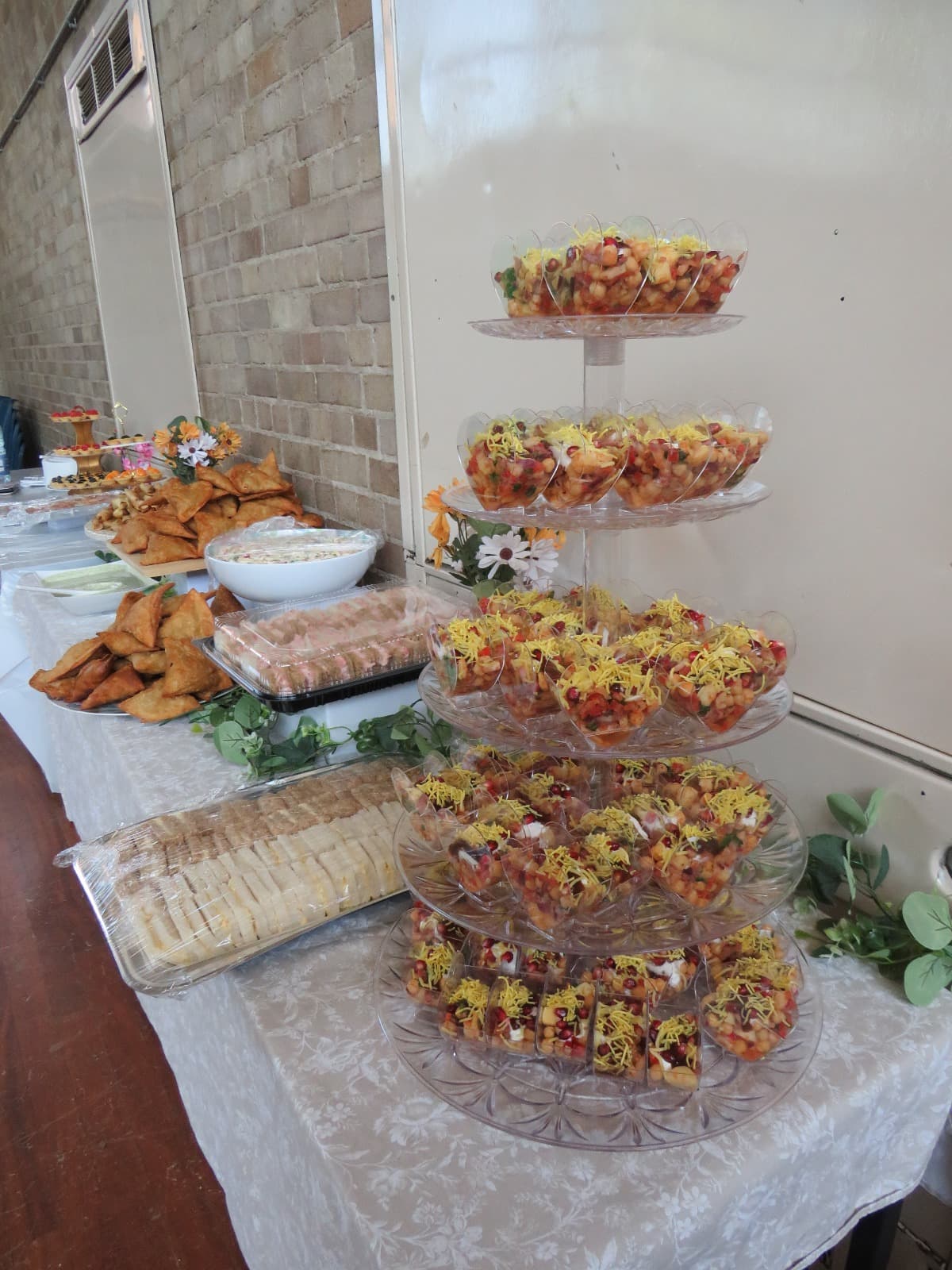 Dessert table laid out for our Eid celebration